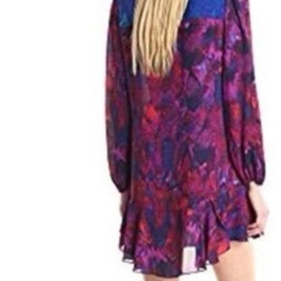 BCBG multicolor watercolour dress - Picture 3 of 3